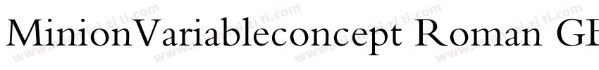 MinionVariableconcept Roman GBpc EU字体转换